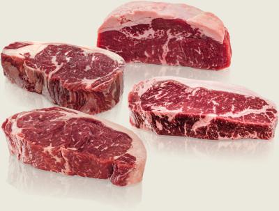 Mach den Vergleich-Box Roastbeef Steaks