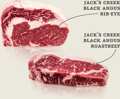 Steak-Box Jack’s Creek Black Angus Roastbeef und Entrecôte-Steak