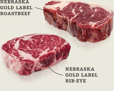 Nebraska Gold Label Roastbeef und Entrecôte-Paket